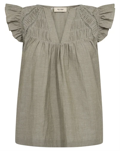 Mos Mosh - MMWoda Izha Blouse - Burnt Olive